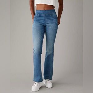 American Eagle pull on kick flare jeans SZ Medium
